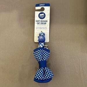 Whisker City Blue Plaid Adult Cat Collar